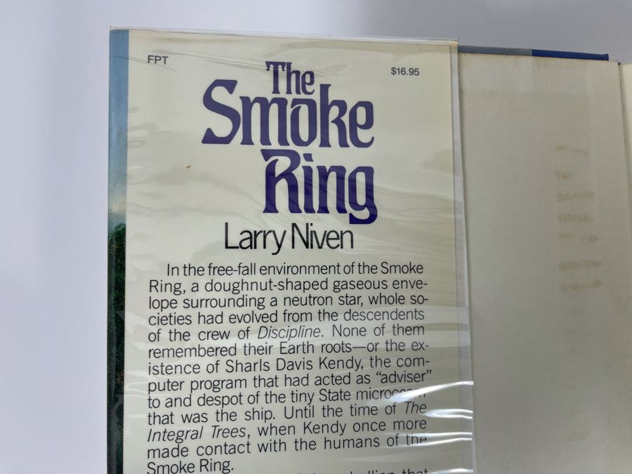 Signed First Edition Hardcover Book The Smoke Ring By Larry Niven [Photo 4]