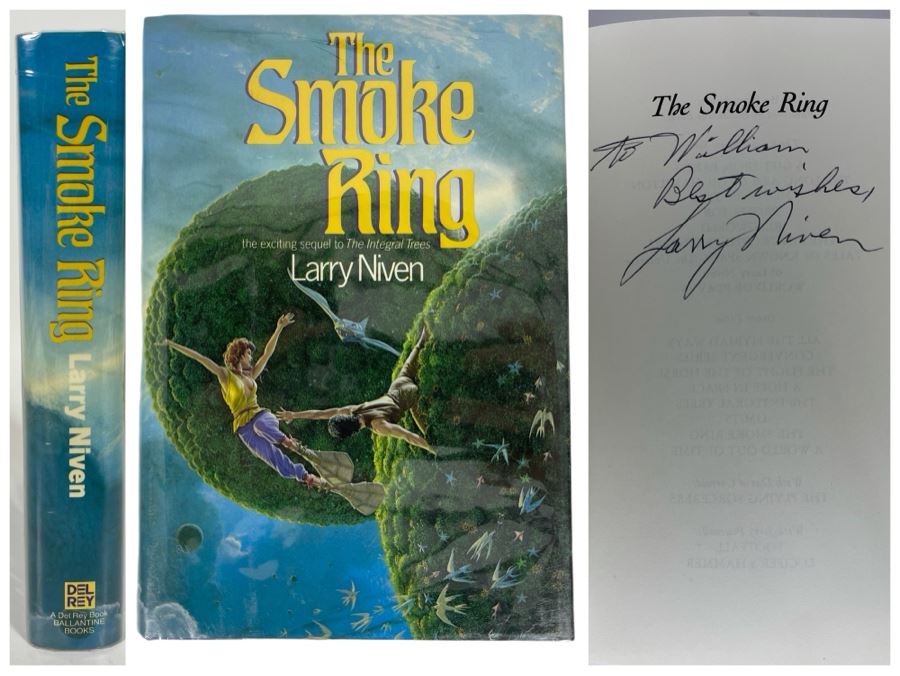 Signed First Edition Hardcover Book The Smoke Ring By Larry Niven [Photo 1]