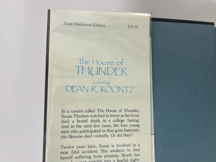 Signed First Edition Hardcover Book Dawn The House Of Thunder By Dean R. Koontz [Photo 4]