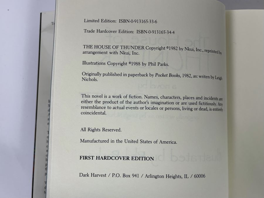 Signed First Edition Hardcover Book Dawn The House Of Thunder By Dean R. Koontz [Photo 8]