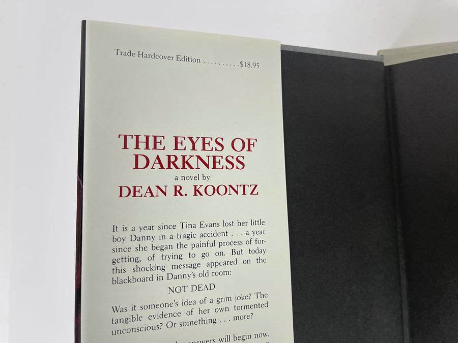 Signed Limited / First Edition Hardcover Book The Eyes Of Darkness By Dean R. Koontz Signed By Dean Koontz And Phil Parks [Photo 4]