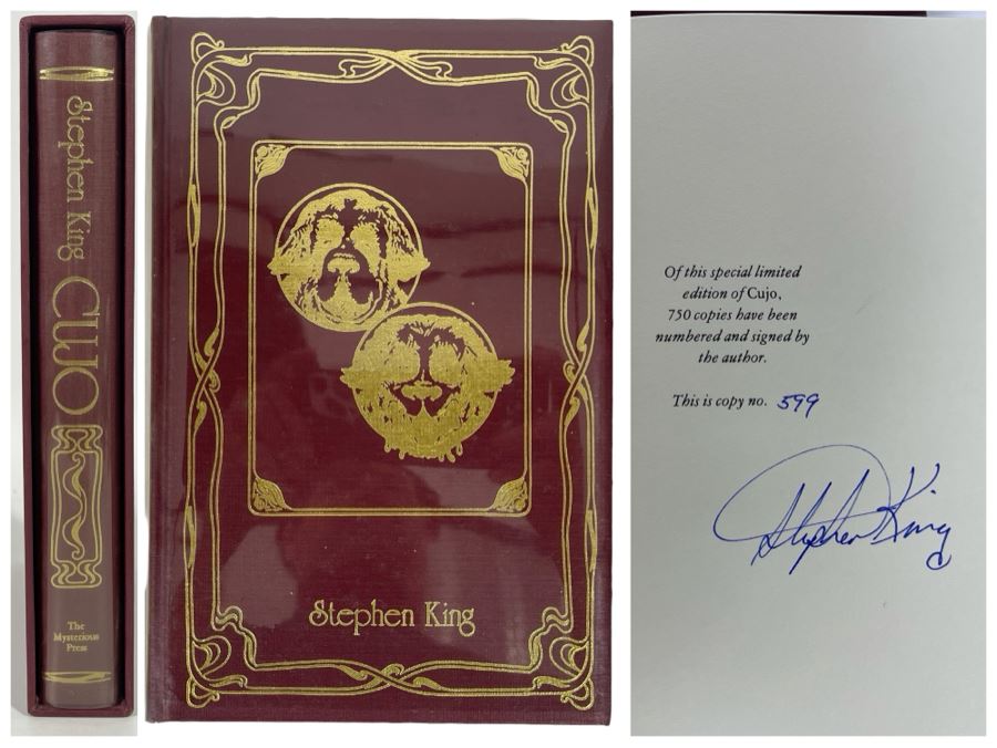 Signed Limited / First Edition Hardcover Book With Slipcover Cujo By Stephen King [Photo 1]