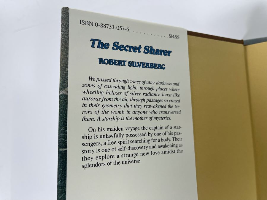 Signed First Edition Hardcover Book With Slipcover The Secret Sharer By Robert Silverberg [Photo 4]