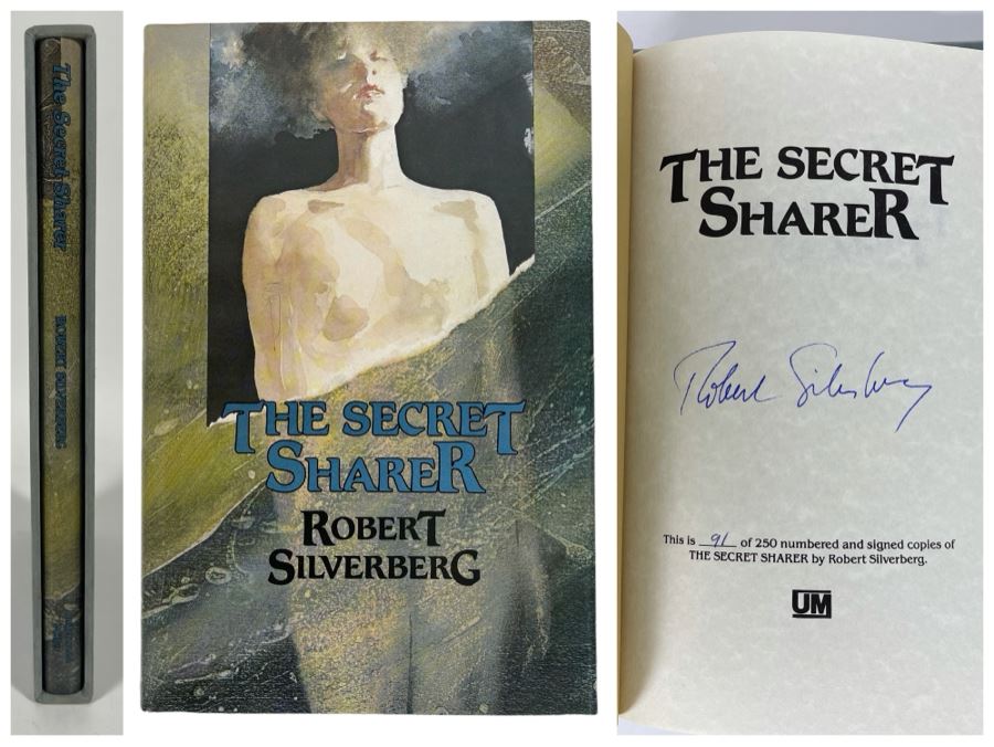 Signed First Edition Hardcover Book With Slipcover The Secret Sharer By Robert Silverberg