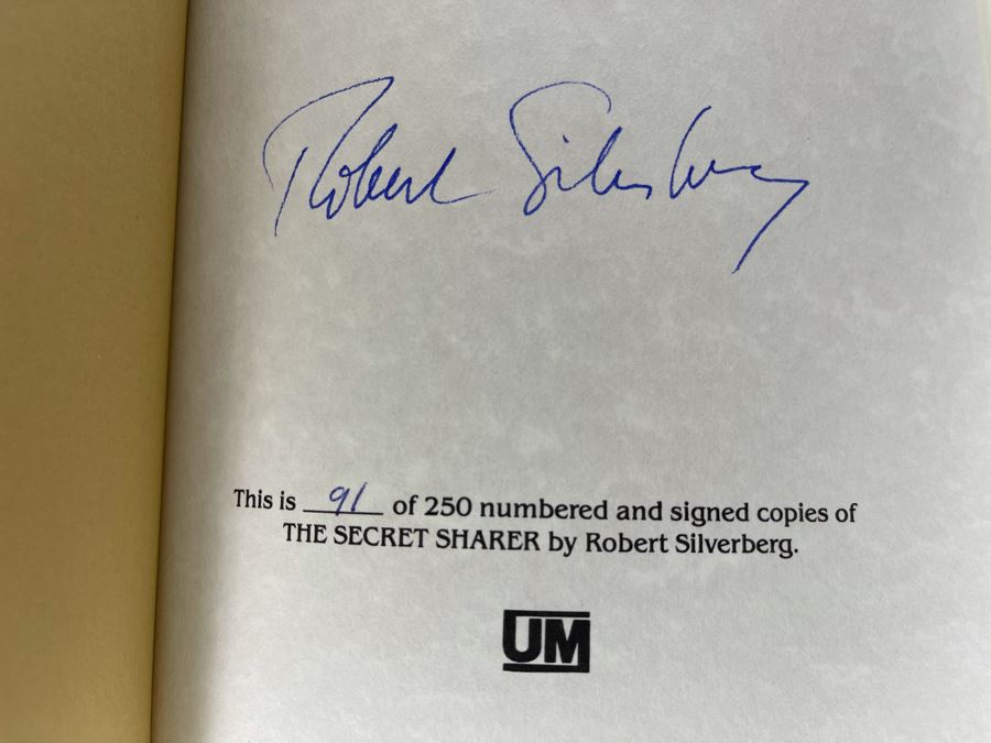 Signed First Edition Hardcover Book With Slipcover The Secret Sharer By Robert Silverberg [Photo 7]