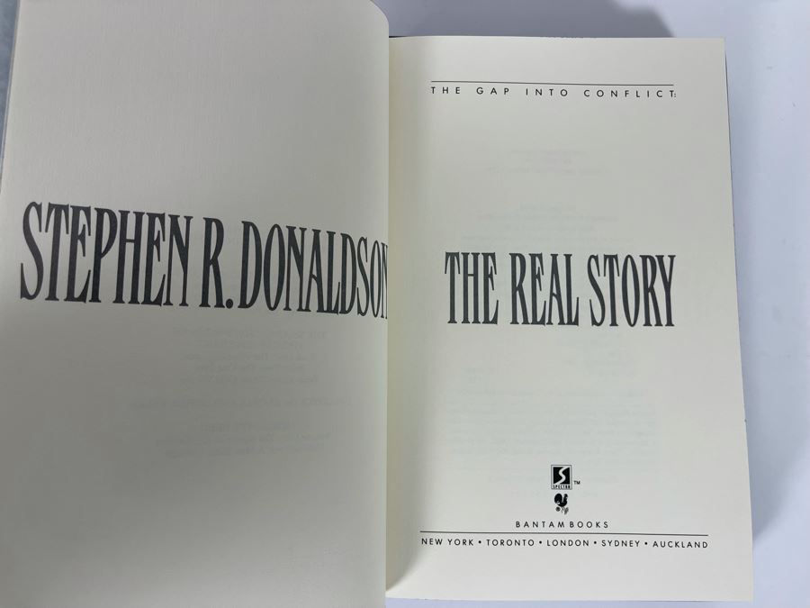 Signed Limited / First Edition Hardcover Book With Slipcover The Real Story By Stephen R. Donaldson [Photo 6]