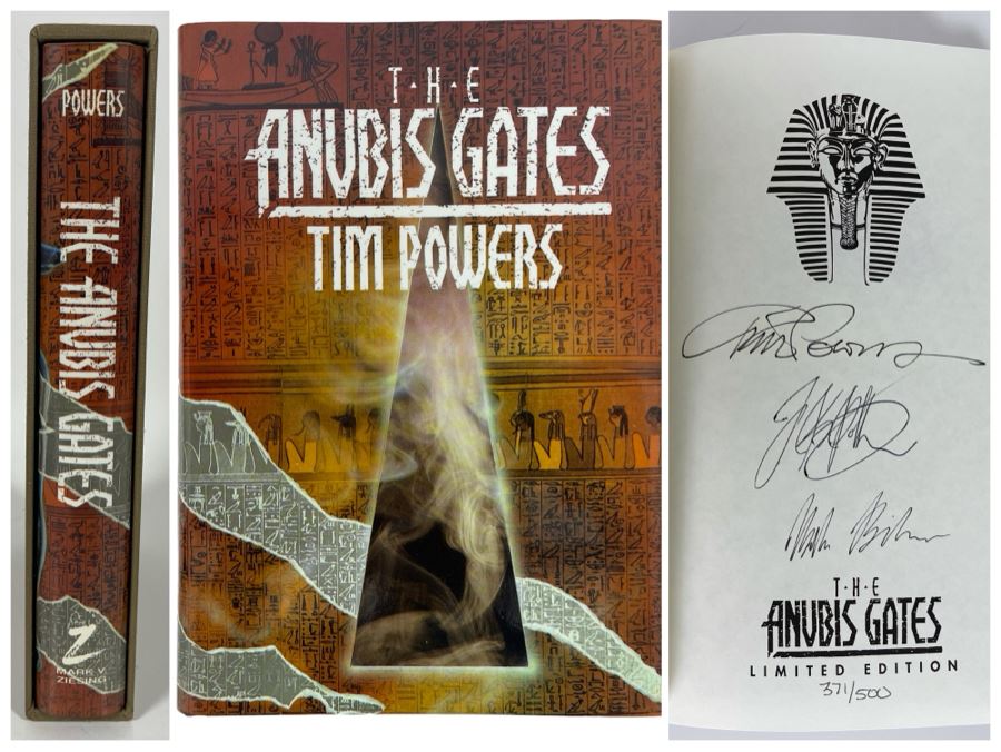 Signed Limited / First Edition Hardcover Book With Slipcover The Anubis Gates By Tim Powers