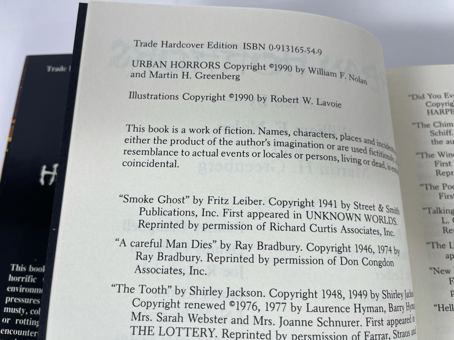 Signed Limited / First Edition Hardcover Book With Slipcover Urban Horrors Signed By 12 Authors Including Ray Bradbury [Photo 11]
