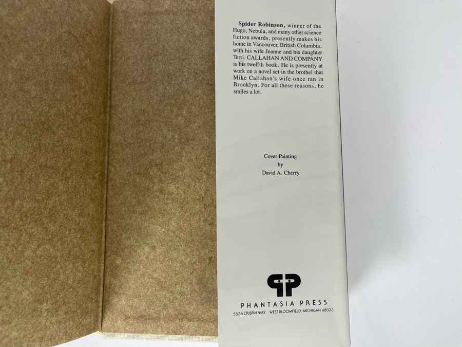 Signed Limited / First Edition Hardcover Book With Slipcover Callahan And Company By Spider Robinson [Photo 9]