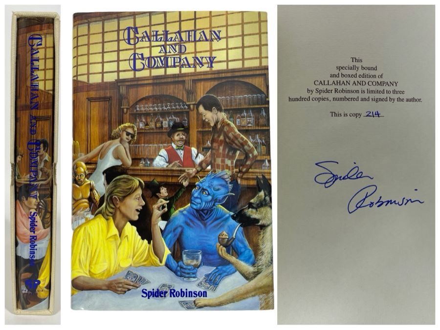 Signed Limited / First Edition Hardcover Book With Slipcover Callahan And Company By Spider Robinson
