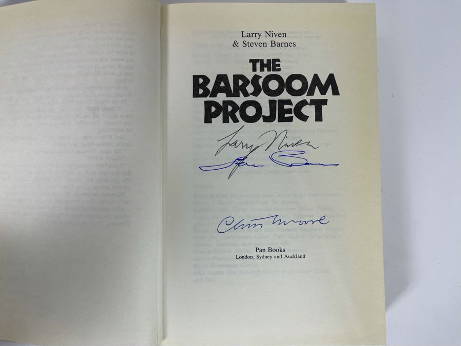 Signed First Edition Hardcover Book The Barsoom Project By Larry Niven And Steven Barnes [Photo 5]