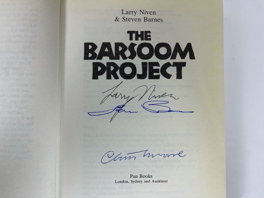 Signed First Edition Hardcover Book The Barsoom Project By Larry Niven And Steven Barnes [Photo 6]