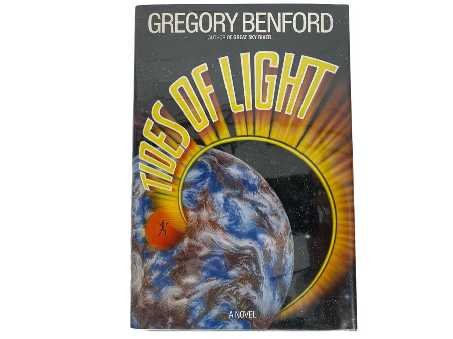Signed First Edition Hardcover Book Tides Of Light By Gregory Benford [Photo 2]