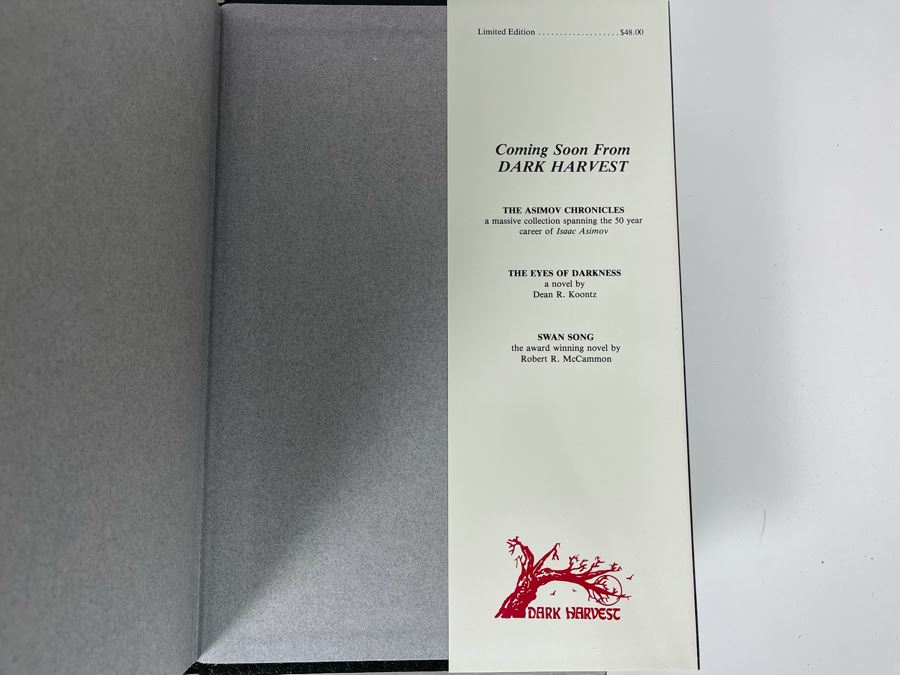 Signed Limited / First Edition Hardcover Book With Slipcover Carrion Comfort By Dan Simmons [Photo 11]