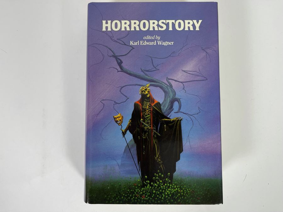 Signed Limited / First Edition Hardcover Book With Case Horrorstory Volume One Edited By Karl Edward Wagner Signed By Multiple Authors - See Photos [Photo 3]