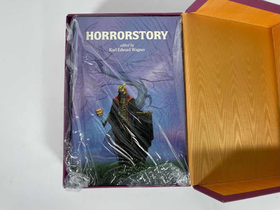 Signed Limited / First Edition Hardcover Book With Case Horrorstory Volume One Edited By Karl Edward Wagner Signed By Multiple Authors - See Photos [Photo 2]