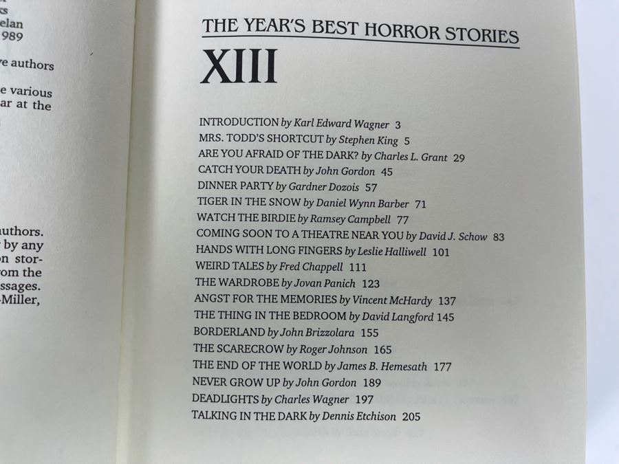 Signed Limited / First Edition Hardcover Book With Case Horrorstory Volume One Edited By Karl Edward Wagner Signed By Multiple Authors - See Photos [Photo 19]