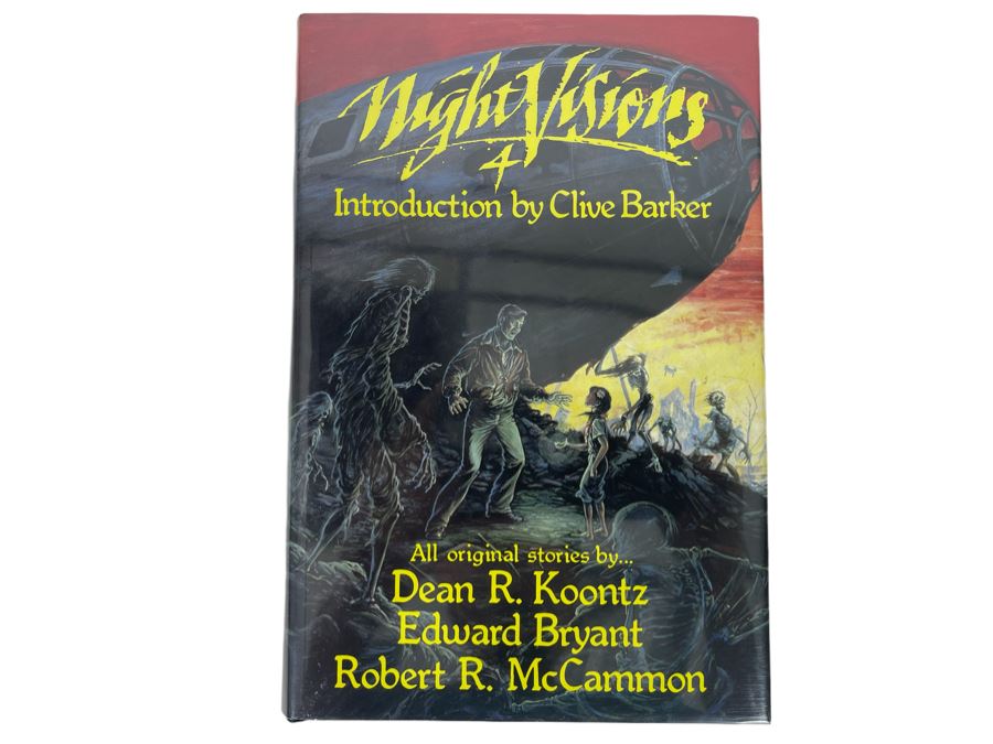 Signed Limited / First Edition Hardcover Book With Slipcover Night Visions 4 Signed By Dean R. Koontz, Edward Bryant, Robert R. McCammon, Clive Barker And Kevin Davies [Photo 2]
