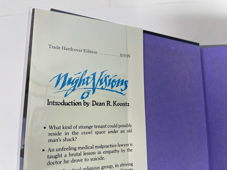 Signed Limited / First Edition Hardcover Book With Slipcover Night