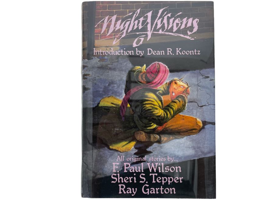 Signed Limited / First Edition Hardcover Book With Slipcover Night Visions 6 Signed By F. Paul Wilson, Sheri S. Tepper, Ray Garton, Dean R. Koontz And Phil Parks [Photo 2]