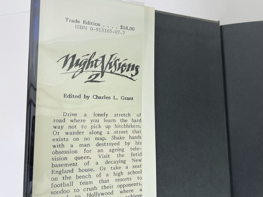 Signed Limited / First Edition Hardcover Book With Slipcover Night Visions 2 Signed By David Morrell, Joseph Payne Brennan, Karl Edward Wagner, Charles L. Grant, Robert W. Lavoie [Photo 4]