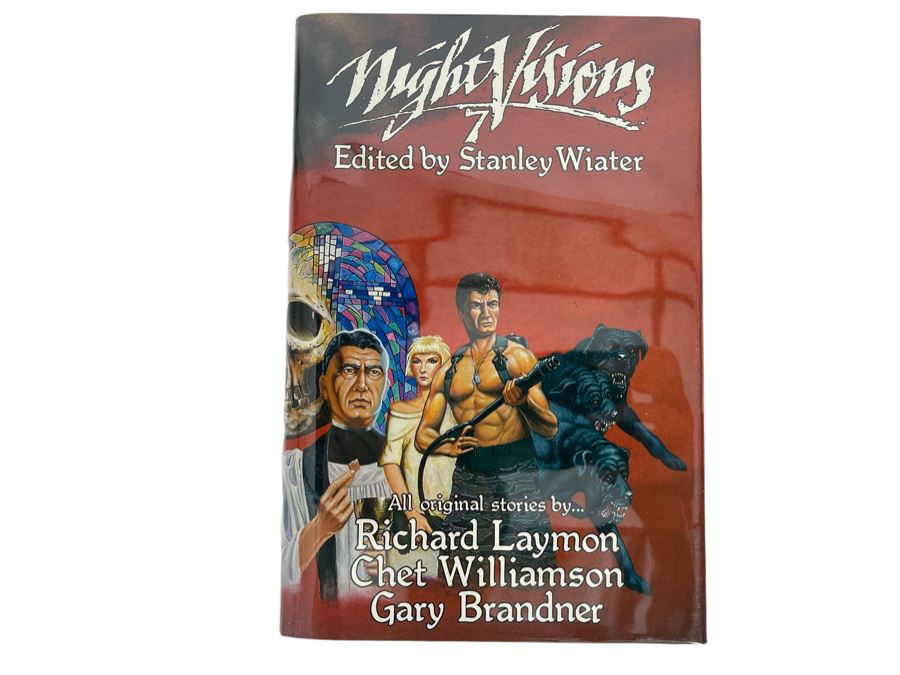 Signed Limited / First Edition Hardcover Book With Slipcover Night Visions 7 Signed By Richard Laymon, Chet Willamson, Gary Brandner, Stanley Wiater, Charles Lang [Photo 2]