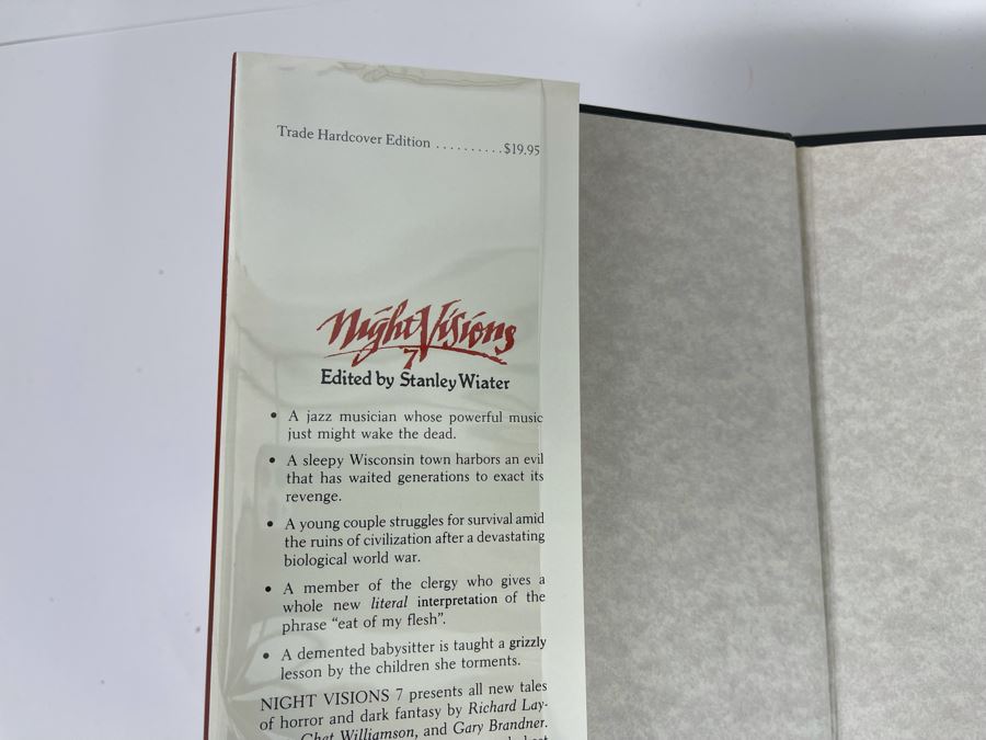 Signed Limited / First Edition Hardcover Book With Slipcover Night Visions 7 Signed By Richard Laymon, Chet Willamson, Gary Brandner, Stanley Wiater, Charles Lang [Photo 4]