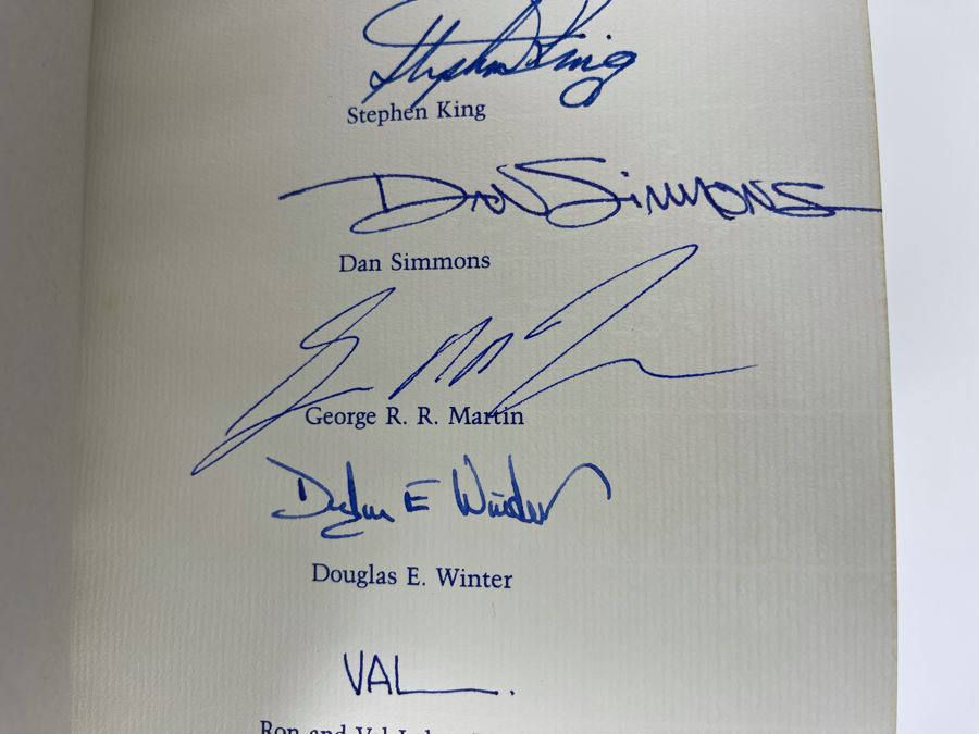 Signed Limited / First Edition Hardcover Book With Slipcover Night Visions 5 Signed By Stephen King, Dan Simmons, George R. R. Martin, Douglas E. Winter, Ron And Val Lakey Lindahn [Photo 6]