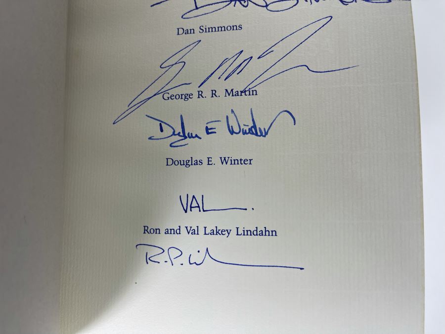 Signed Limited / First Edition Hardcover Book With Slipcover Night Visions 5 Signed By Stephen King, Dan Simmons, George R. R. Martin, Douglas E. Winter, Ron And Val Lakey Lindahn [Photo 7]