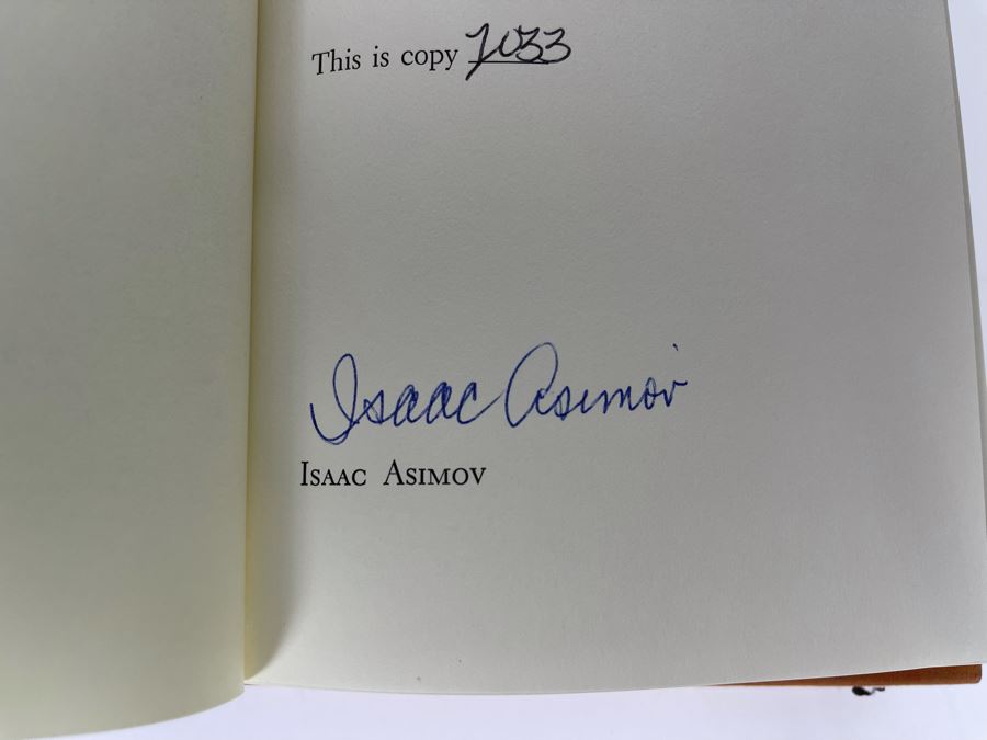 Signed Limited / First Edition Hardcover Book With Slipcover Pebble In The Sky Limited Fortieth Anniversary Edition By Isaac Asimov [Photo 11]