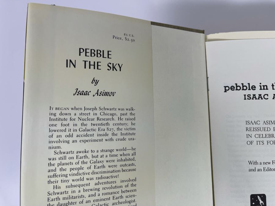 Signed Limited / First Edition Hardcover Book With Slipcover Pebble In The Sky Limited Fortieth Anniversary Edition By Isaac Asimov [Photo 4]