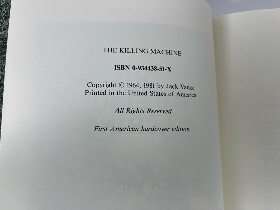 Five First Edition Hardcover Books By Jack Vance [Photo 11]