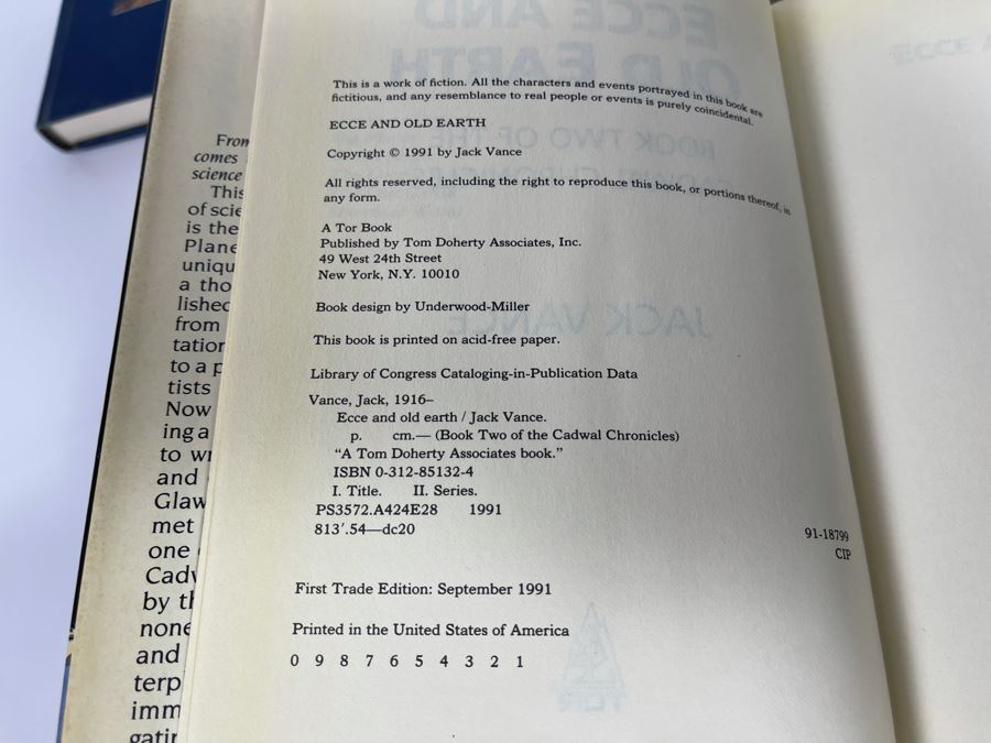 Five First Edition Hardcover Books By Jack Vance [Photo 15]