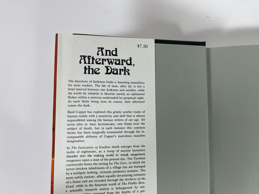 First Edition Hardcover Books From Evil's Pillow / And Afterward, The Dark By Basi Copper [Photo 2]