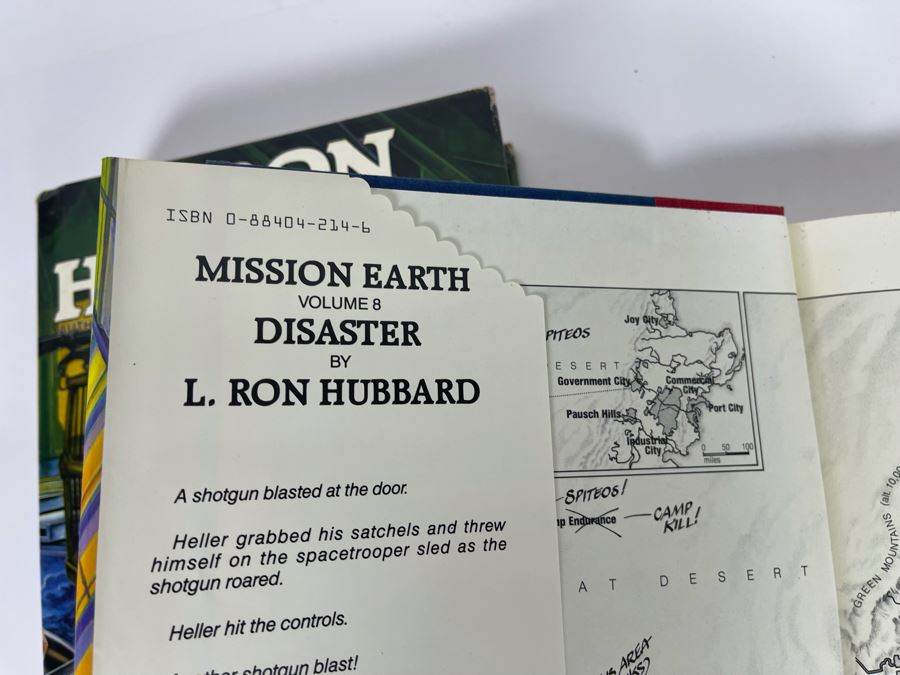 Three First Edition Hardcover Books By L. Ron Hubbard: Voyage Of Vengeance, Disaster, Slaves Of Sleep And The Masters Of Sleep [Photo 7]