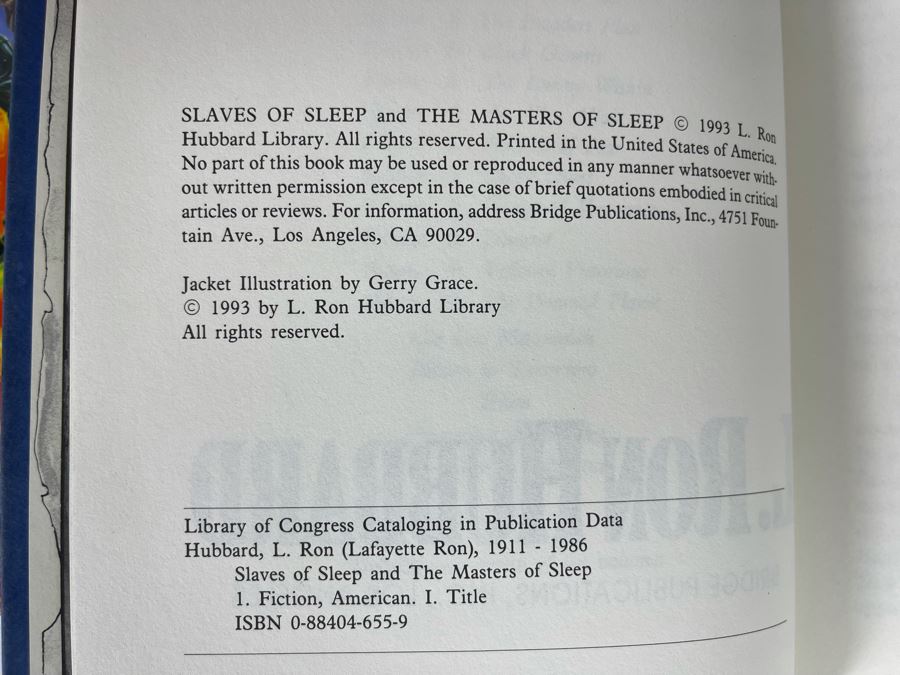 Three First Edition Hardcover Books By L. Ron Hubbard: Voyage Of Vengeance, Disaster, Slaves Of Sleep And The Masters Of Sleep [Photo 9]