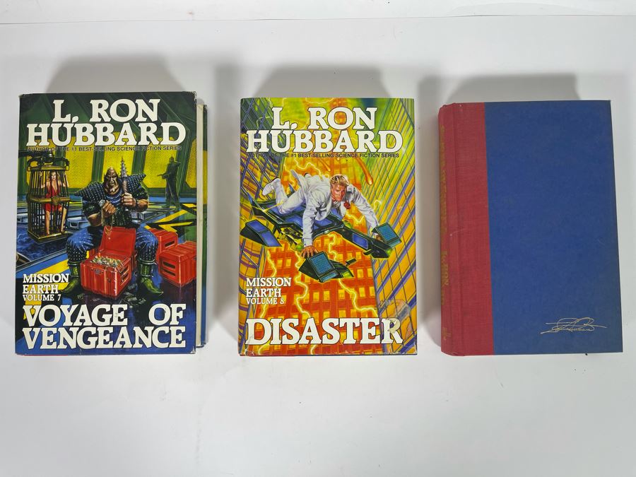 Three First Edition Hardcover Books By L. Ron Hubbard: Voyage Of Vengeance, Disaster, Slaves Of Sleep And The Masters Of Sleep [Photo 1]