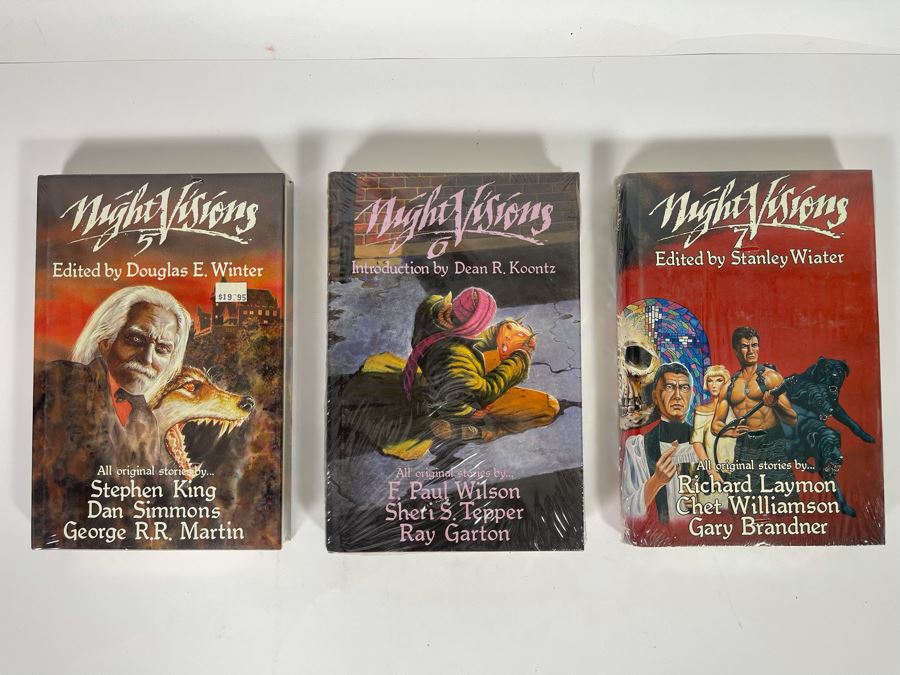 Three Sealed First Edition Hardcover Books: Night Visions 5, 6 And 7 [Photo 1]
