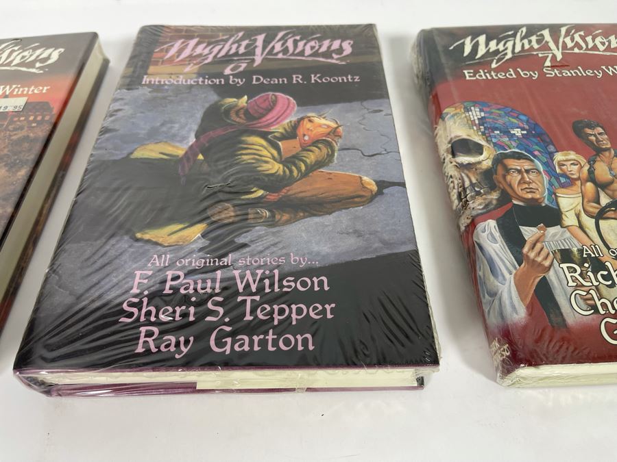 Three Sealed First Edition Hardcover Books Night Visions 5, 6 And 7
