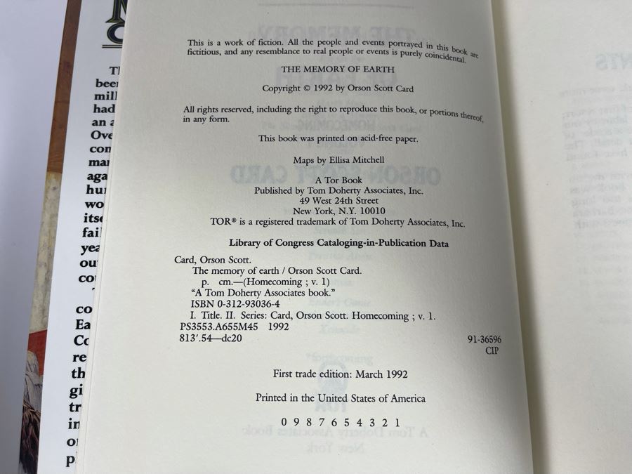 Eight First Edition Hardcover Books By Orson Scott Card [Photo 6]