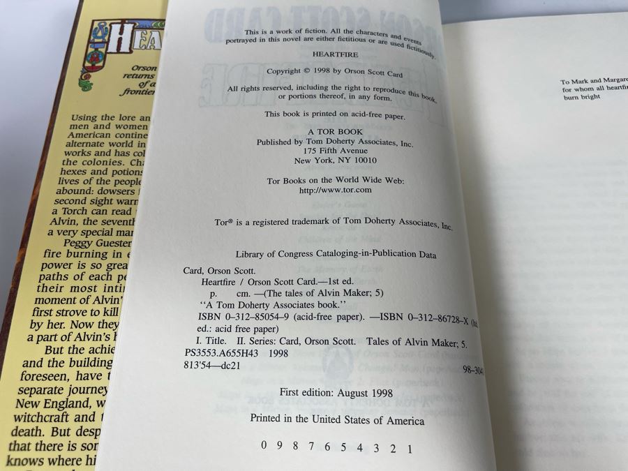 Eight First Edition Hardcover Books By Orson Scott Card [Photo 9]