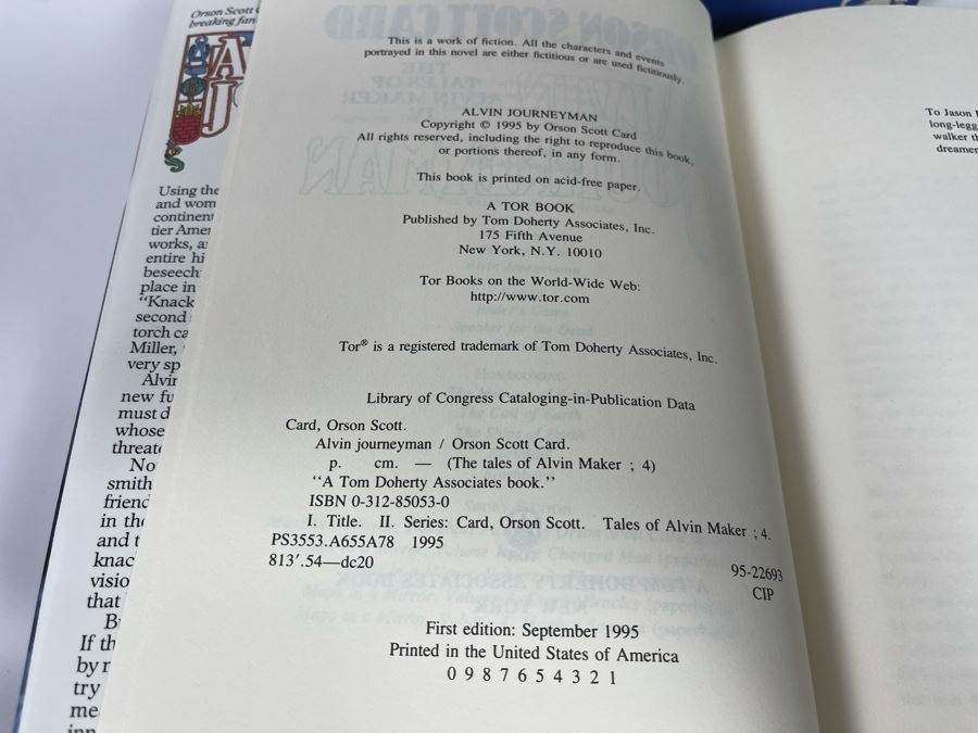 Eight First Edition Hardcover Books By Orson Scott Card [Photo 11]