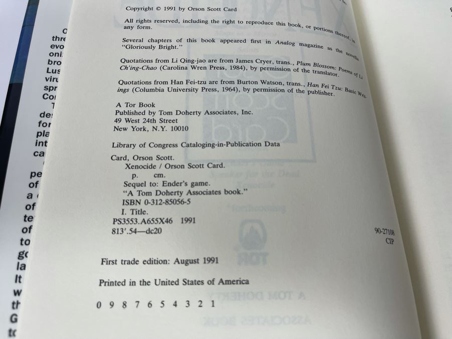 Six First Edition Hardcover Books By Orson Scott Card [Photo 10]