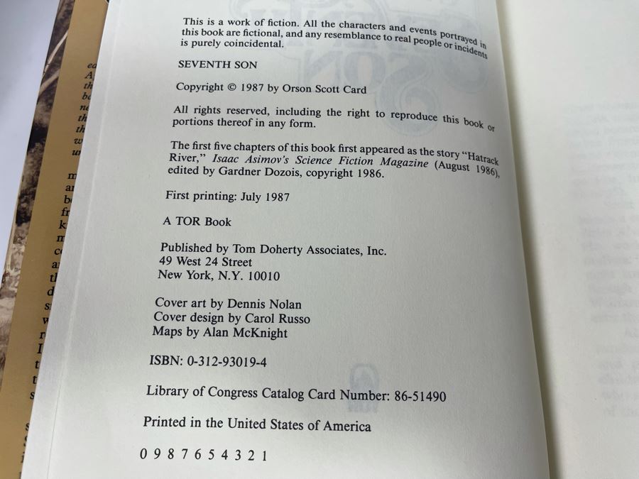 Six First Edition Hardcover Books By Orson Scott Card [Photo 12]