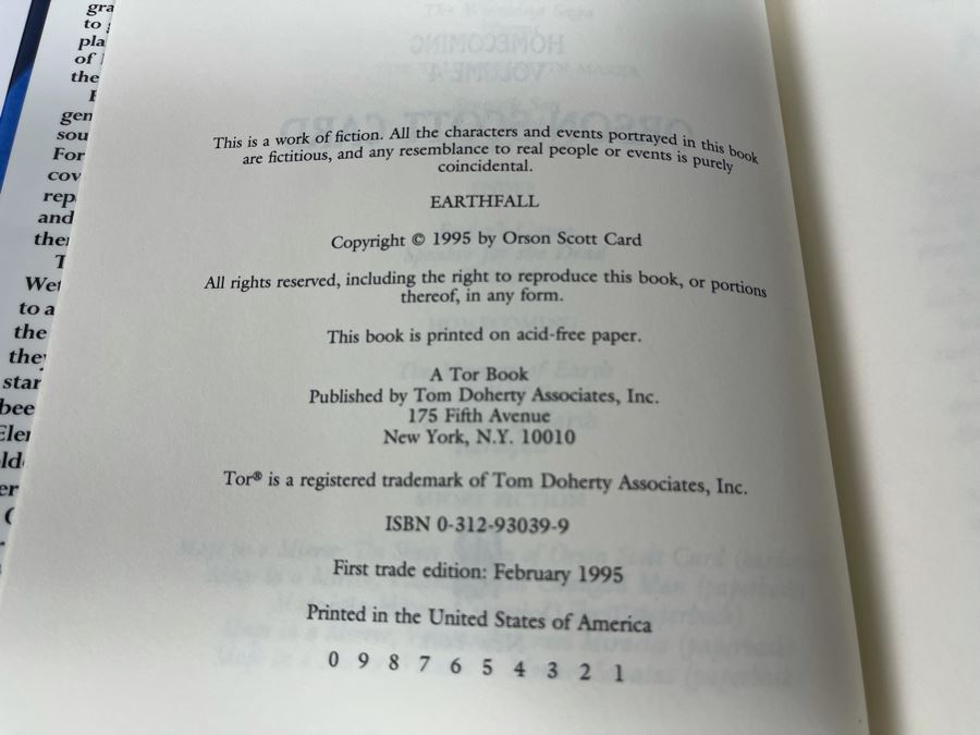 Six First Edition Hardcover Books By Orson Scott Card [Photo 8]