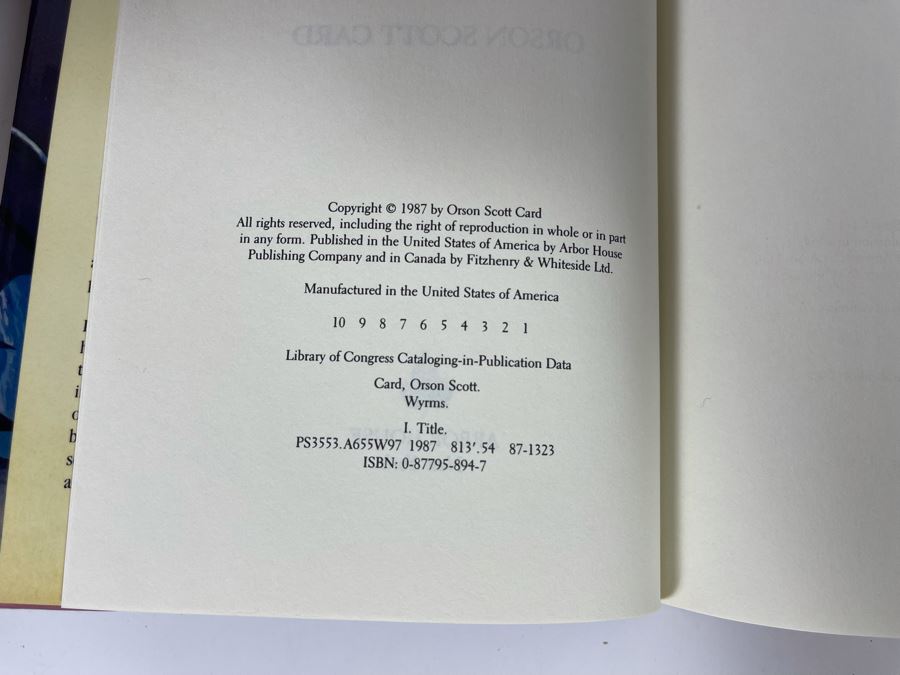Six First Edition Hardcover Books By Orson Scott Card [Photo 4]