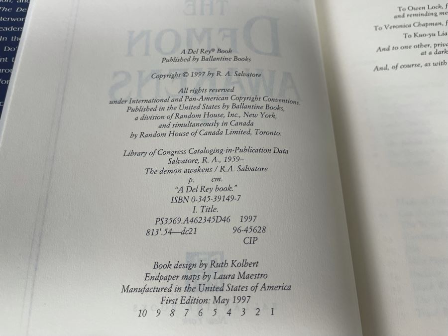 Seven First Edition Hardcover Books By R. A. Salvatore [Photo 4]