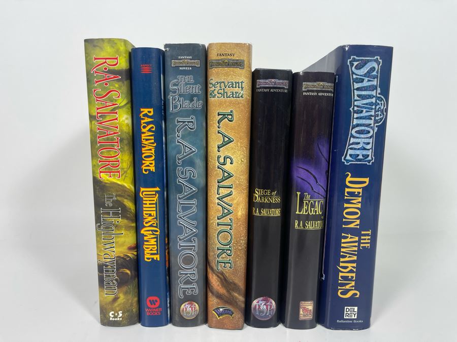 Seven First Edition Hardcover Books By R. A. Salvatore [Photo 2]