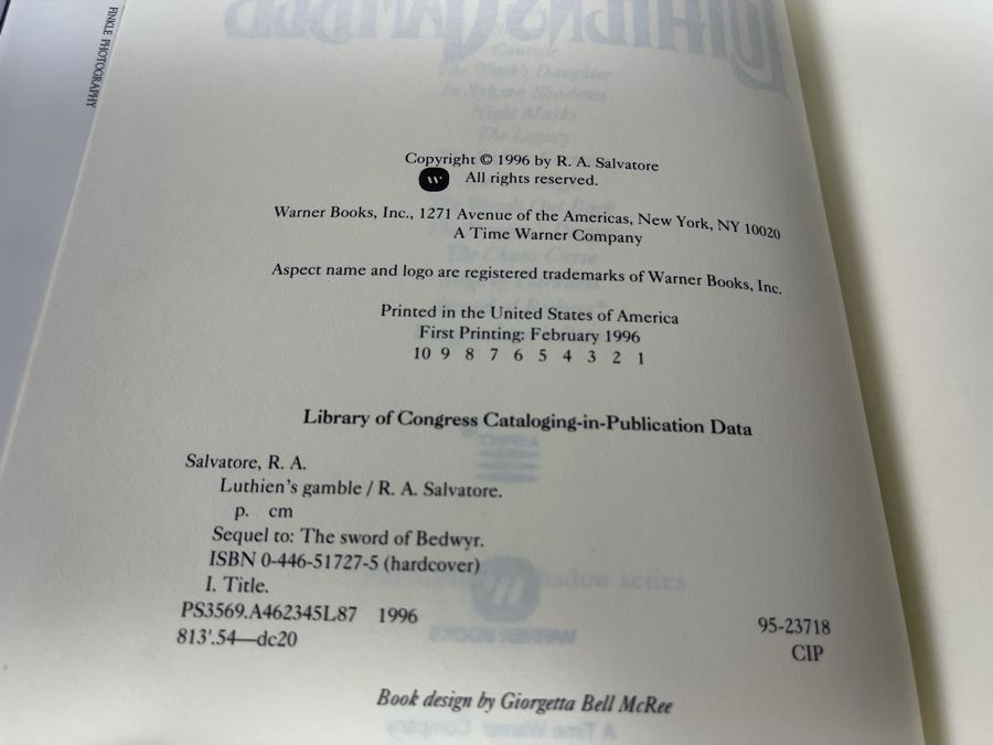 Seven First Edition Hardcover Books By R. A. Salvatore [Photo 14]
