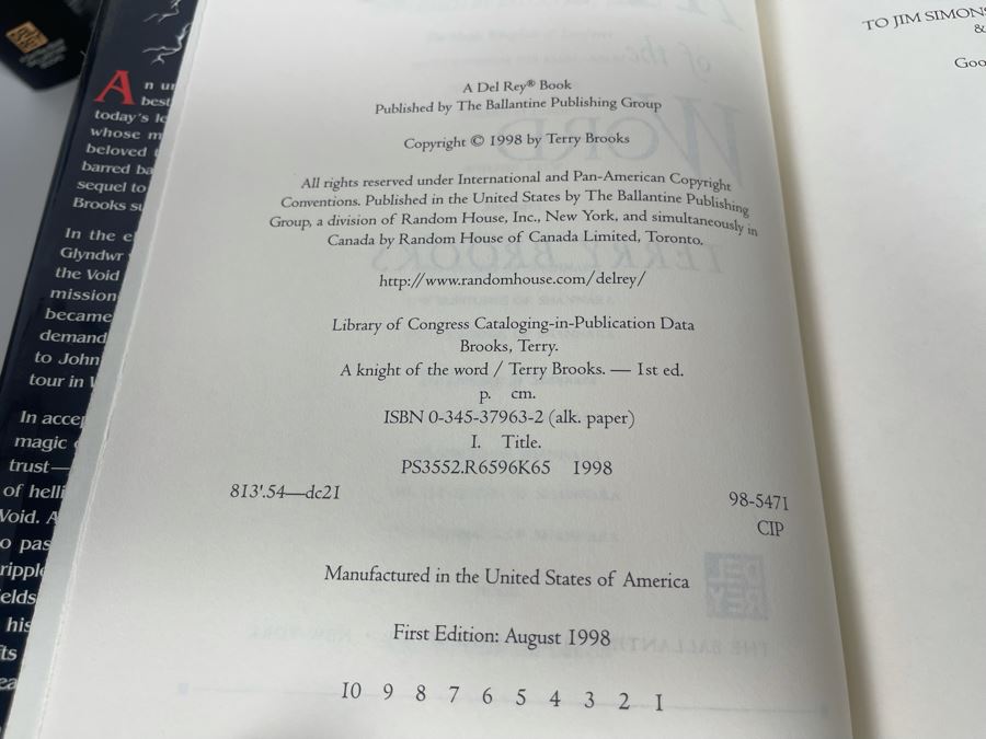 Nine First Edition Hardcover Books By Terry Brooks [Photo 17]
